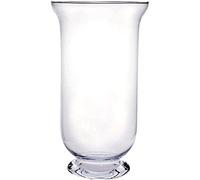 Floralcraft® 20cm Clear Glass Hurricane Vase - Small Decorative Candle Holder Lantern for Home Décor, Table Styling & Ambient Lighting