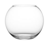 Floralcraft® 20cm Glass Fish Bowl Vase - Clear Round Decorative Vase for Wedding Centrepieces, Floating Candles, Terrariums & Floral Displays