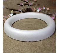Floralcraft 25cm Polystyrene Half Round Ring (8-Pcs) Flat Back Styrofoam Ring Floral Arranging Supplies DIY Crafts for Christmas, New Years, School Projects, and Easter Party Decorations