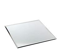 25cm Square Candle Mirror Plate - Pack of 1, 6 or 12 Mirrored Table Centrepieces (6)