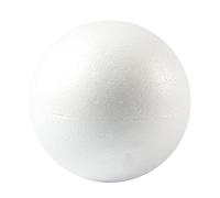 Floralcraft 30-Pcs 12cm Polystyrene Foam Balls, White Solid Sphere Polystyrene Balls for Art Craft, School Projects, Christmas and Easter Party Decorations
