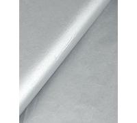 Floralcraft 50 x 75cm Tissue Paper Sheets - Metallic Silver (100 Sheets), Acid Free Gift Wrap Paper Bulk Packaging Paper Sheets for DIY Crafts Birthday Wedding Nursery Party Decorations