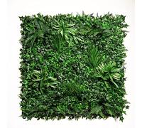 Floralcraft® 50cm Artificial Leaves Tropical Hedge Tile, Privacy Screening Wall Panel Backyard Greenery Wall Décor (pack of 1)