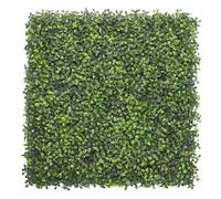 Floralcraft® 50cm x 50cm Artificial Leaves Boxwood Hedge Tile (Set of 18), Privacy Fence Screen Hedge Panels Backyard Greenery Wall Décor
