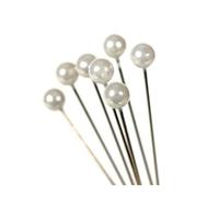 Floralcraft® 5mm Pearl Pins with White Heads - 144 Pack - Stainless Steel, 5cm Long, Ideal for Floral Arrangements, Sewing, and Crafting