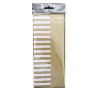 Floralcraft 6 x Metallic Gold & Gold Stripes Printed Tissue Paper Sheets 50cm x 75 cm Wrap/Wrapping Paper