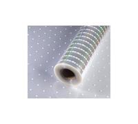 Floralcraft 80m x 80cm Professional Cellophane Wrap - 4 Rolls - White Dotted Florist Wrapping Paper Cellophane Roll for Hampers Bouquet Wrap DIY Packaging Arts & Crafts