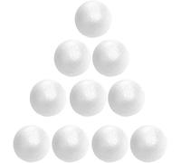 Floralcraft 8cm Spheres Polystyrene Decorating Foam Balls for DIY Art Craft, Christmas Tree Decorations (10-Balls)