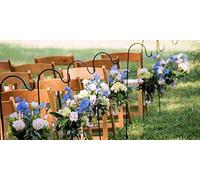 Floralcraft® 90cm Shepherd Hook, Metal Garden Stakes Shepherd Crook Hooks for Hanging Candle Lanterns, Jars, Plant Baskets, Bird Feeder, Garden Wedding Decor (Pack of 2pc.)