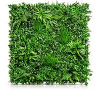 Floralcraft Artificial Plant Wall Panels Pack of 2 (50x50cm Each) - Tropical Greenery Hedge Panels, Faux Living Wall, Garden Privacy Screen, Wedding Backdrop & Office Decor