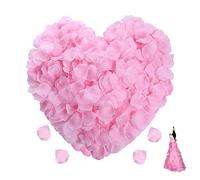 Floralcraft Artificial Rose Petals - Pink (Pack of 100 Pcs) - Artificial Flowers Petals Ideal for Wedding Confetti Valentine's Day Bed Table Decoration