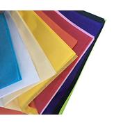 FLORALCRAFT® Assorted Tissue Paper - 50 Sheets (10 Colours) | Non-Bleed, Acid-Free, 50cm x 75cm | Premium Quality for Gift Wrapping, DIY Crafts, and Art Projects