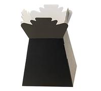 Floralcraft Black Hand-Tied Living Vase Florist Bouquet Box, Presentation/Transporter Box/Flower Plant Aqua Boxes, (Pack of 5)