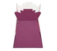 Floralcraft Burgundy Hand-Tied Vase Florist Bouquet Box, Presentation/Transporter Box/Flower Plant Aqua Boxes, (Pack of 10)