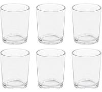 Floralcraft Cylinder Votive Candle Holders - Clear (Set of 24), Glass Tealight Holder for Table Centerpiece, Home Party Wedding Decorations