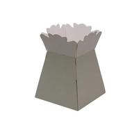 Floralcraft Grey Hand-Tied Vase Florist Bouquet Box, Presentation/Transporter Box/Flower Plant Aqua Boxes, (Pack of 20)