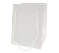 Floralcraft® Hand Tied Bags (10-Pack, White) | Bouquet Bags 19cm x 17cm x 25cm, Florist Porto Bag for Gifting, Party Favors, Crafts, and Special Events