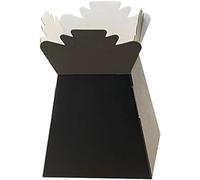 Floralcraft Hand-Tied Living Vase Florist Bouquet Box, Presentation/Transporter Box/Flower Plant Aqua Boxes (Black, Pack of 10)