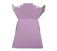 Floralcraft Lilac Hand-Tied Vase Florist Bouquet Box - Flower Presentation & Transport Aqua Boxes - Recyclable Cardboard Floral Packaging for Florists, Events & Gift Displays - Pack of 30