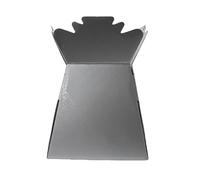 Floralcraft Metallic Silver Hand-Tied Vase Florist Bouquet Box, Presentation/Transporter Box/Flower Plant Aqua Boxes, (Pack of 10)