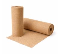 Floralcraft® Natural Hessian Fabric Roll Twin Pack (90cm x 10m) - Extra Long Rustic Jute Burlap Table Runner for Weddings, Parties, Farmhouse Décor & DIY Crafts