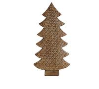 Floralcraft® Natural Mango Wood Rustic Wooden Standing Christmas Tree Ornament - 30cm