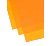 Floralcraft® Orange Waxed Tissue Paper Sheets 50 x 76cm - 200 Sheets, Waterproof Oil Resistant Wrapping Paper for Florists, Gifts, Hampers, Crafts & Food Packaging