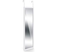 Floralcraft Over-the-Door Mirror - Space-Saving Full-Length White Dressing Mirror (33 x 110cm)