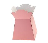 Floralcraft Pale Pink Hand-Tied Vase Florist Bouquet Box, Presentation/Transporter Box/Flower Plant Aqua Boxes, (Pack of 30)