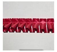 Floralcraft® Pleated Ribbon 2.5cm x 10m - Decorative Craft Ribbon for Floristry, Gift Wrapping & DIY (Red)