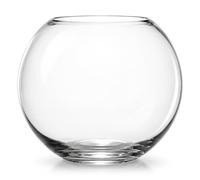 FloraLcraft Set of 2 25cm Clear Glass Fish Bowls - Decorative Bubble Vases for Fresh & Artificial Flowers, Terrariums, Floating Candles, Wedding Centrepieces & Home Décor