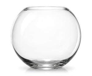 FloraLcraft Set of 2 25cm Clear Glass Fish Bowls - Decorative Bubble Vases for Fresh & Artificial Flowers, Terrariums, Floating Candles, Wedding Centrepieces & Home Décor