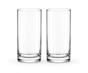 Floralcraft® Set of 2 Glass Cylinder Vases 10cm x 20cm - Clear Flower Vases with Thick Weighted Base - Decorative Wedding Table Centrepieces for Home Décor, Events & Floral Arrangements