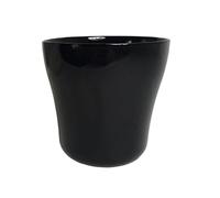 Floralcraft® Virginia Glass Orchid Pot Black - Decorative Indoor Planter for Orchids, Houseplants & Home Décor