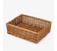 Floralcraft® Willow Hamper Basket - Small Handwoven Wicker Gift Basket (23×17cm) | Rustic Storage Hamper for Gifts, Kitchens & Home Décor