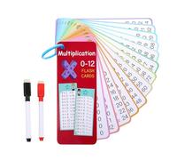 FloralGrace 0-12 Disposable Cards with 2 Wipe-Clean Pens, Flashcards for Children, Self-Control Classroom and Home Learning Aid, 15 Cards