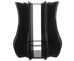 FloralGrace 1 Piece Puzzle Vase for Flower Holder, Acrylic Vase Display Stand, Black, Rectangular, Modern, Glossy, Perfect for Botanical Collection, Orchid Tulip Bouquet Kit