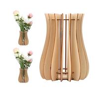 FloralGrace 1 piece wooden vase for Lego flowers, flower vase for Lego bouquet, wooden stand for Lego roses, cherry blossoms, sunflowers, tulips, daffodils, lotus (vertical)