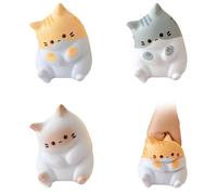 FloralGrace 3 Stück Niedliche Katzen Anti Stress Bälle, Katze Stressball, Squishy Katze, Fidget Anti Stress Squeeze Toy, Entspannungsartikel Für Kinder Und Erwachsene