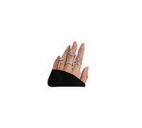 FloralGrace 4 Piece Ring Set Silver Ladies, Silver Stackable Statement Rings, Adjustable Rings For Engagement, Chic Silver Rings For Ladies Elegant And Timeless