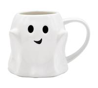 FloralGrace 400 ml Halloween Spirit Coffee Mug Cute Ceramic Ghost Pattern Ghost Face Cup Coffee Mug Halloween Accessories Birthday Gifts for Kids