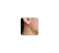FloralGrace Vintage Goth Snake Earrings in Gold and Silver for Women Halloween Medusa Dangle Punk Earrings Long