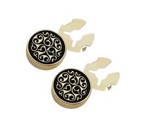 Florals Designs Cufflinks Crafted From Copper and Decorated with Crystals Cufflinks with Crystals