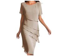 Flora's Summer Wedding Guest Dresses: Modest Polka Dot Soft Cotton Lace Urchin Midi and Light Purple Ruffled Midis in Women's Sizes