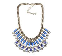 Florate Fashion Chunky Vintage Chain Necklace Big Acrylic Crystal Pendant Statement Necklaces for Women Jewelry, Acrylic, Crystal