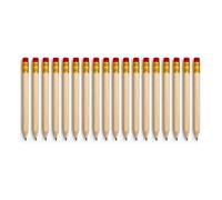 FloraVigo 68 Pieces Natural Wood Colored Pencils, Mini HB Golf Pencil with Eraser, Suitable for Use in Various Environments such as Students, Schools, Offices, Churches or Homes.