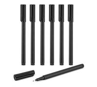 FloraVigo Pack of 7 Whiteboard Pens Wipe Clean with 0.7mm Extra Fine Tip Black Ink Suitable for School, Teaching, Learning Planning and Everyday Writing