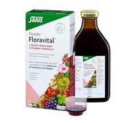 Floravital Liquid Iron & Vitamin Supplement 500ml. Contributes to The Reduction of Tiredness. Gluten Free. No preservatives. Suitable for Women, Children 3+, During Pregnancy and Vegans.