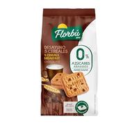 Florbu No Added Sugar Chocolate Breakfast Biscuits 0% - Wholemeal Diabetic Biscuits, High Fibre Snack Made with Sunflower & Wholemeal Flour, Convenient Individual Snack Packs for Work & On-the-Go