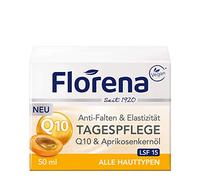 Florena Anti-Wrinkle Day Cream Q10 & Apricot Kernel Oil, Vegan, 1er Pack (1 x 50 ml